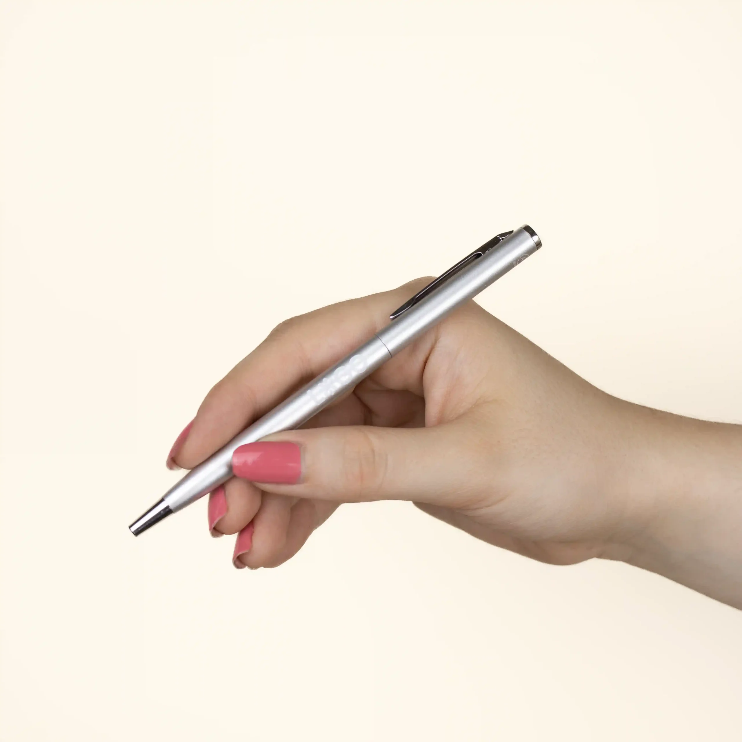 ALI: Recycled aluminium pen. One-colour printing