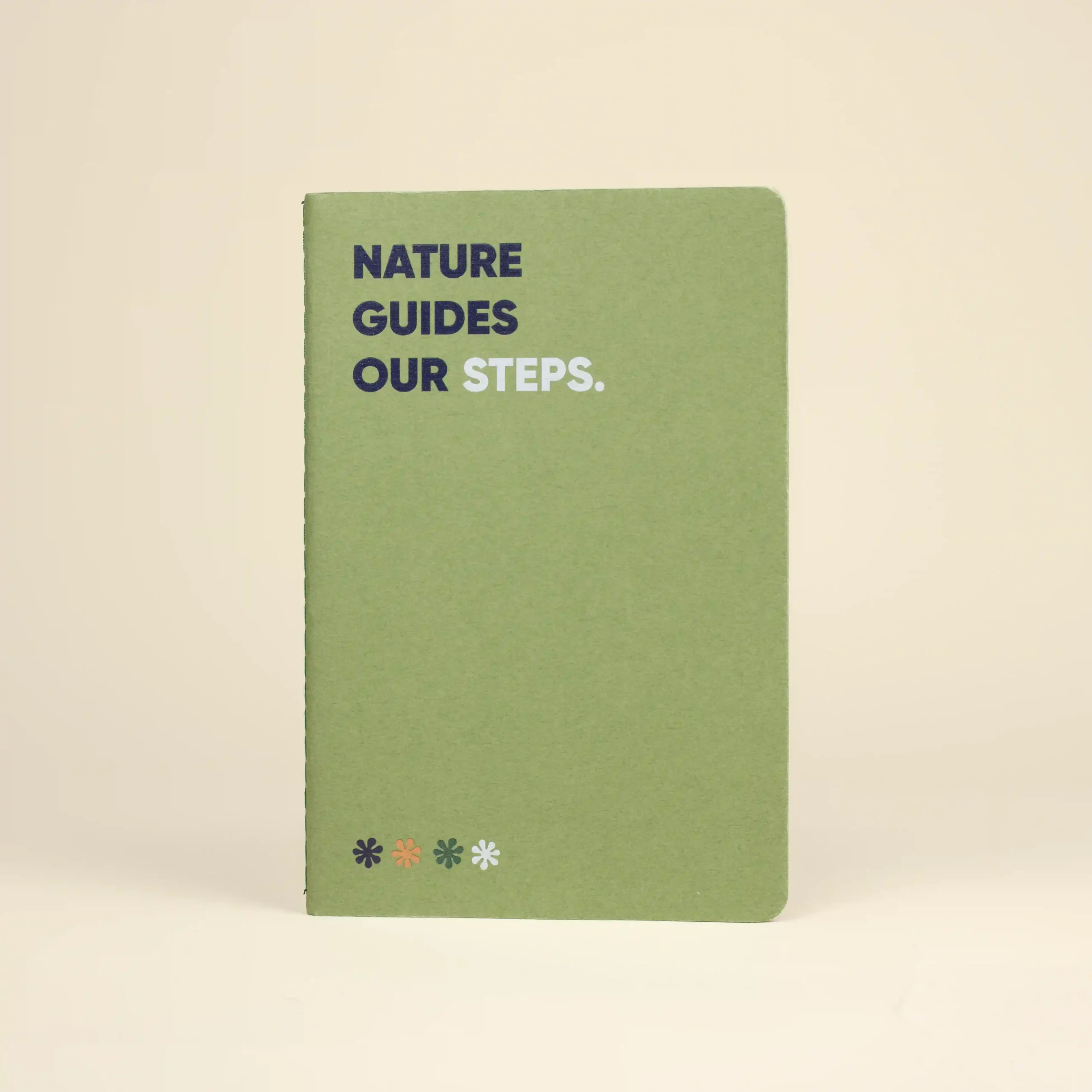 NOTTO: Carnet vert recyclé avec reliure japonaise