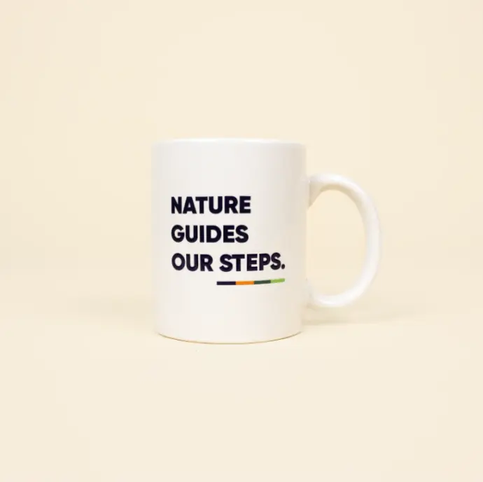 DALIA: White ceramic mug. Full color printing