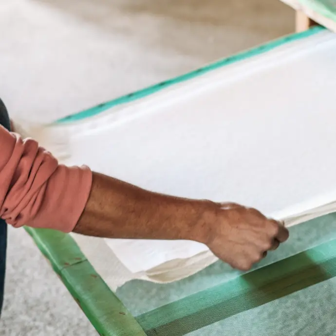 SEED PAPER: Production sheet 50x70 cm.