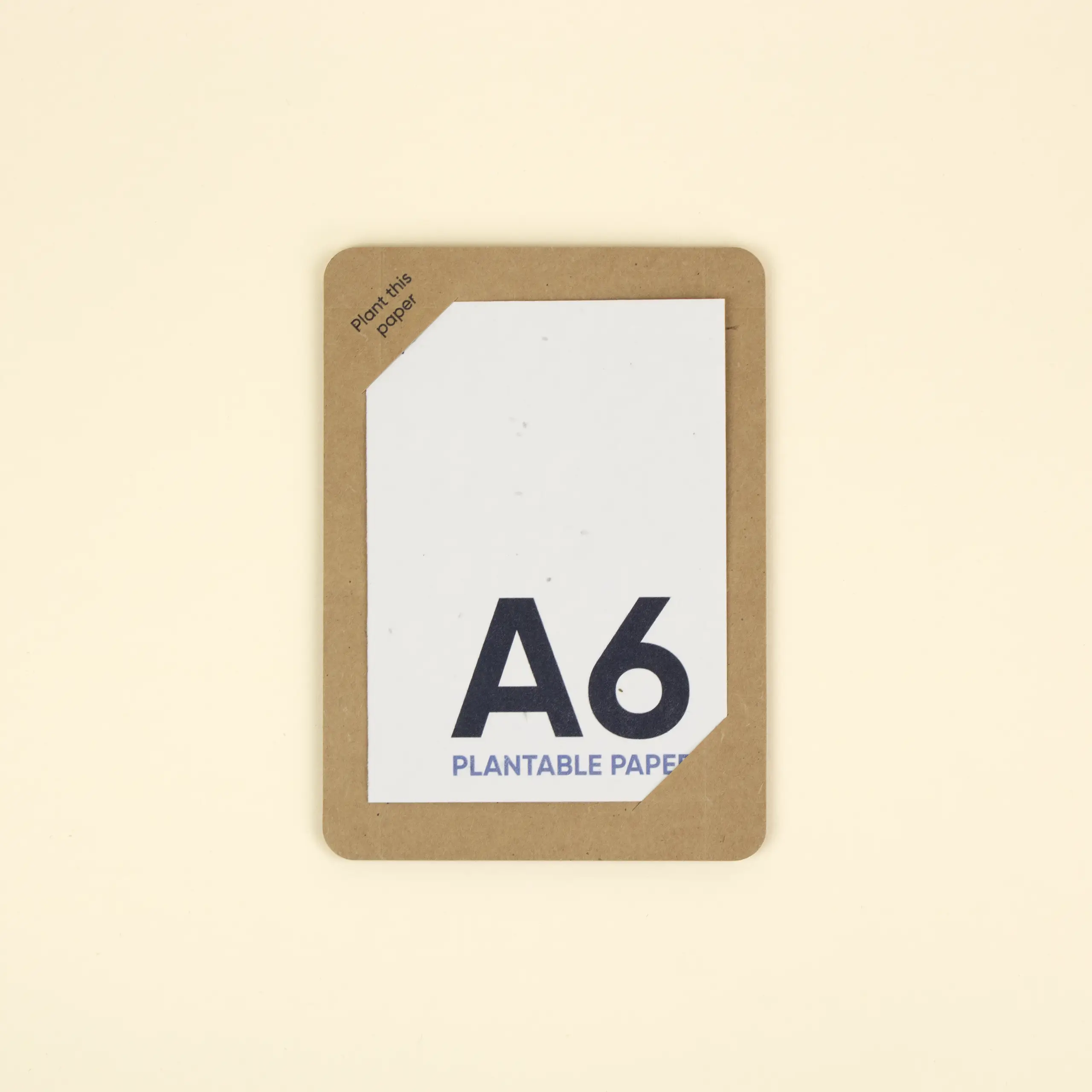[001100] Tarjeton kraft A6. 13×18 cm.