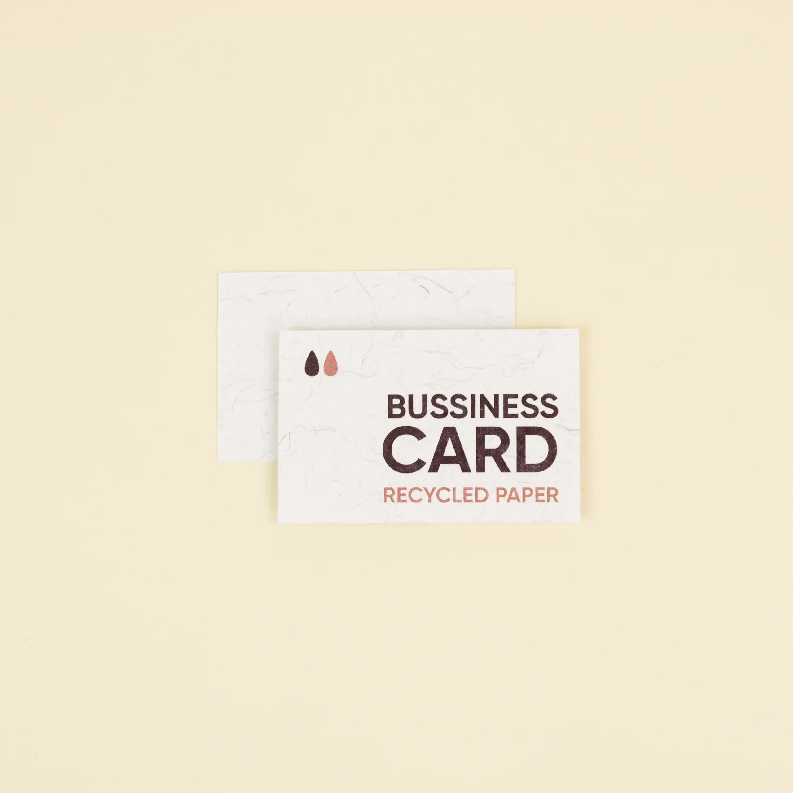 PAPEL ECO: Tarjeta de visita, 8,5×5,5 cm.