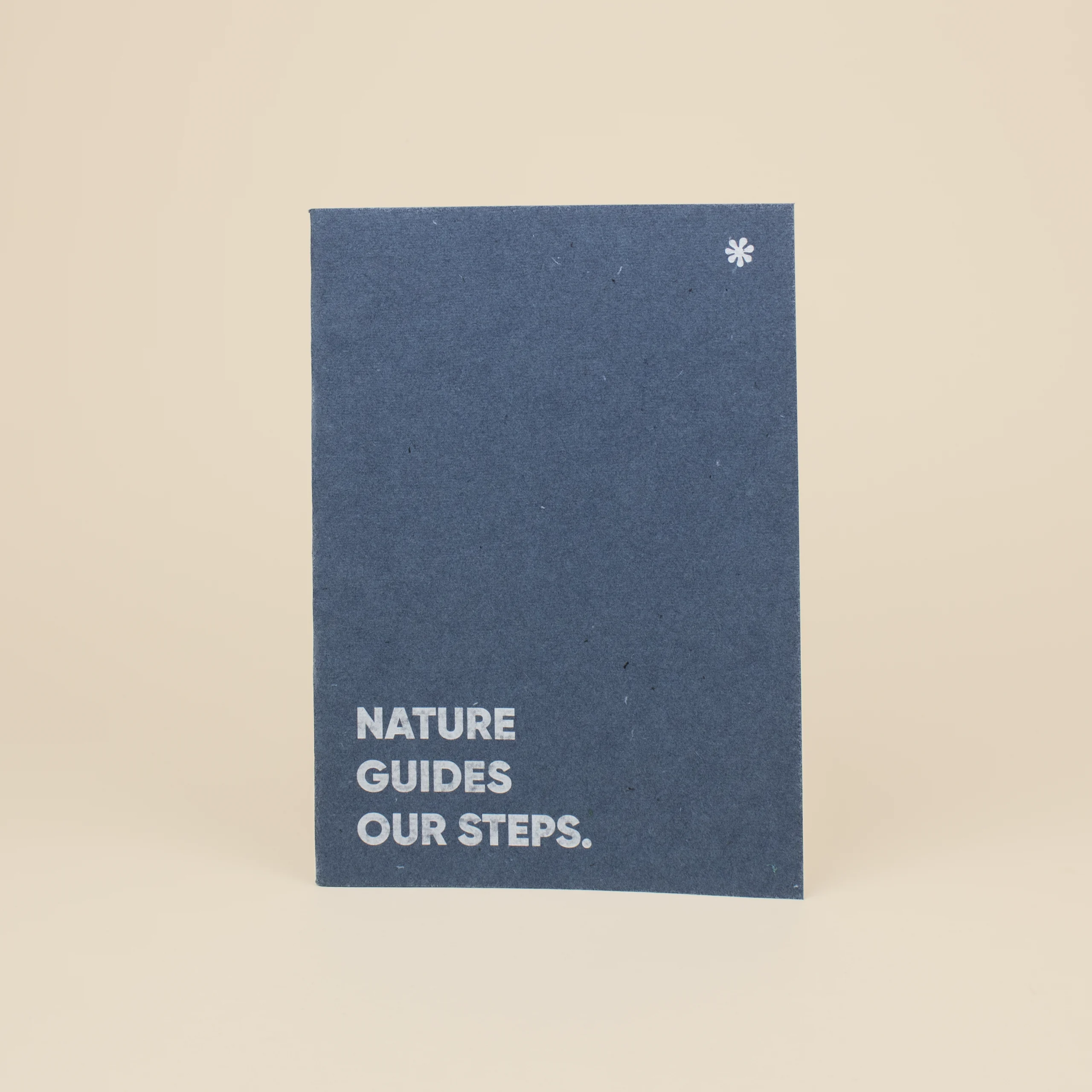 CRUDO: Stapled notebook with recycled waste cover. Full color printing on front and back cover. 