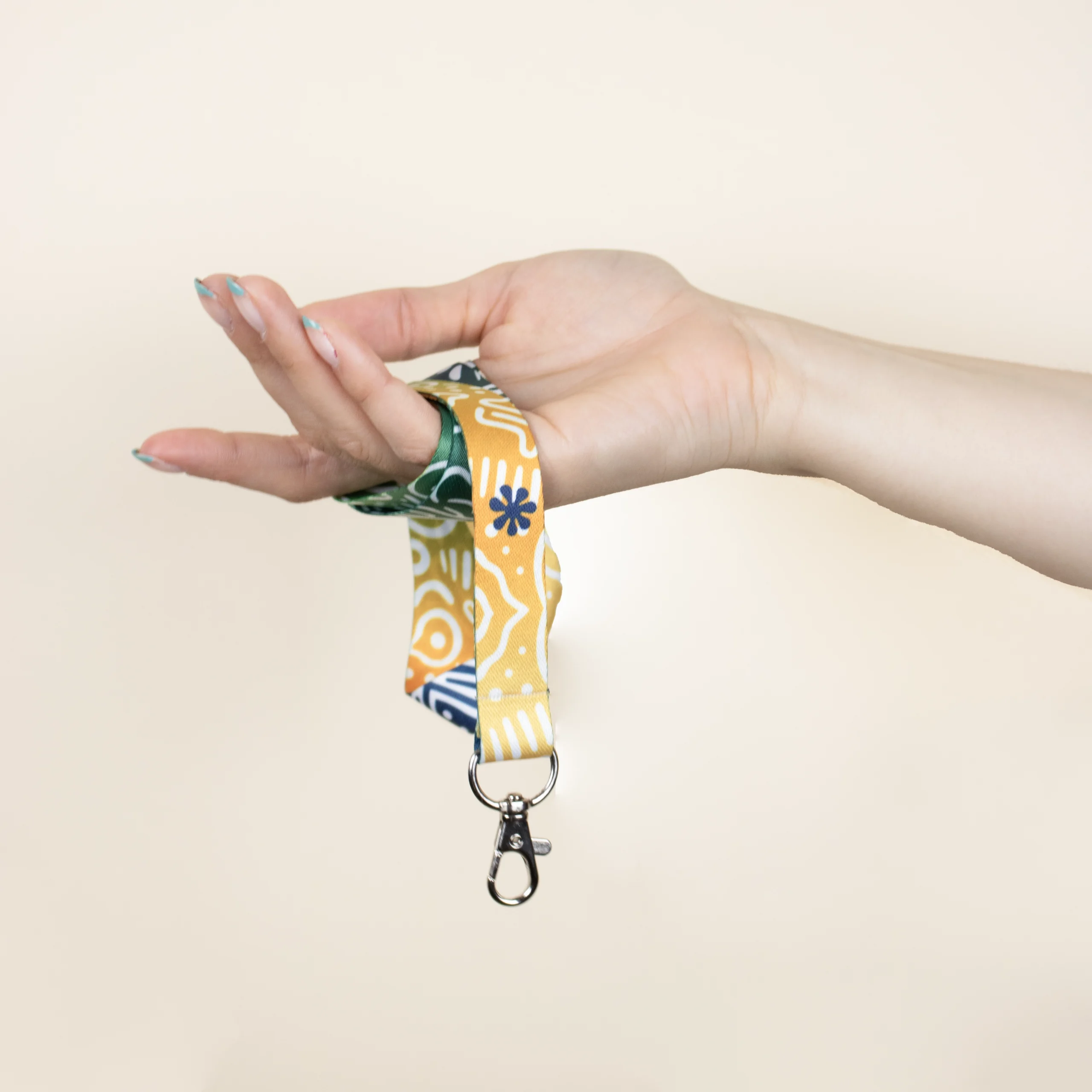 COLLIN: Lanières recyclées en RPET. Impression en quadri recto/verso