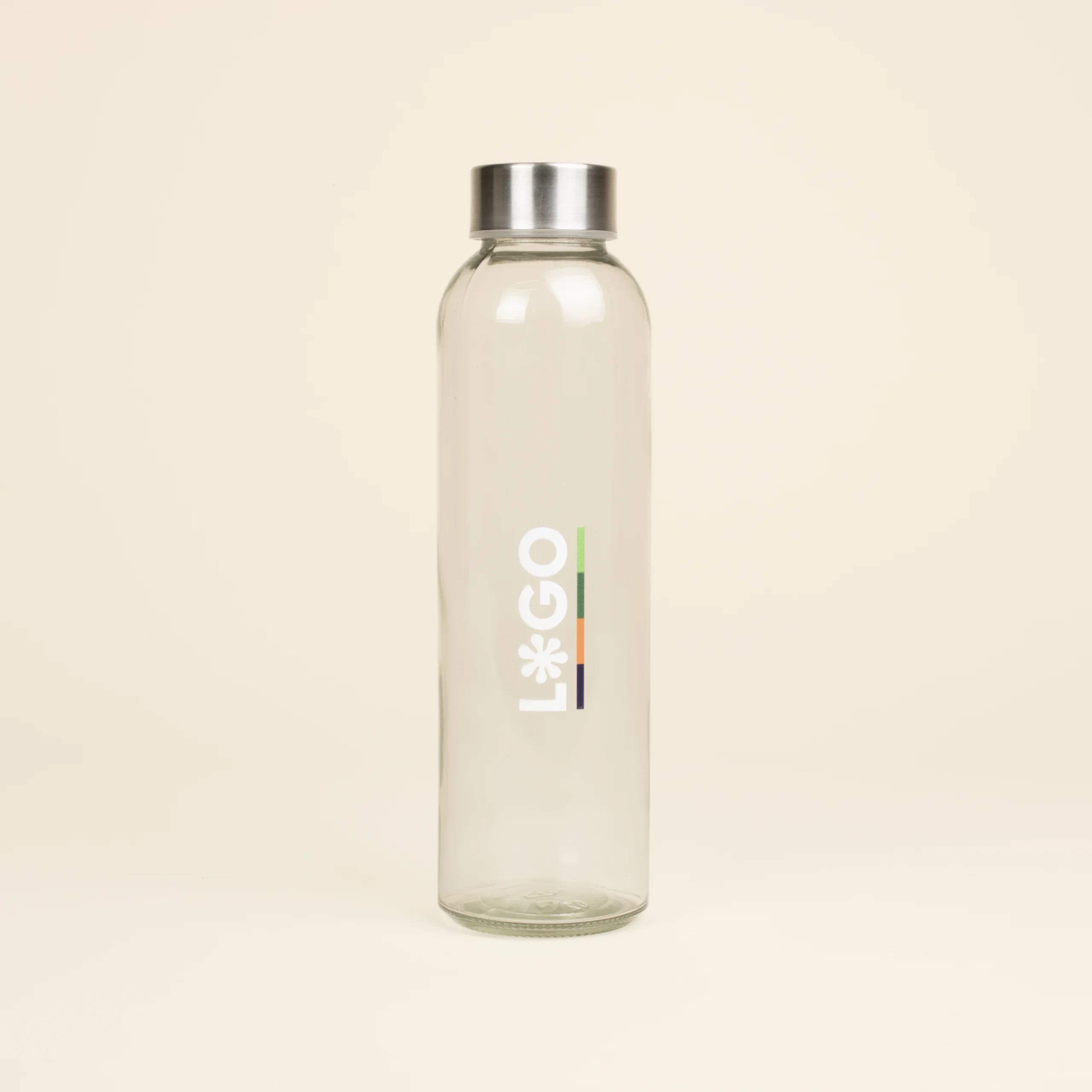 [007011] LUNE: Botella de cristal 500 ml. Personalizada a todo color